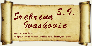 Srebrena Ivašković vizit kartica